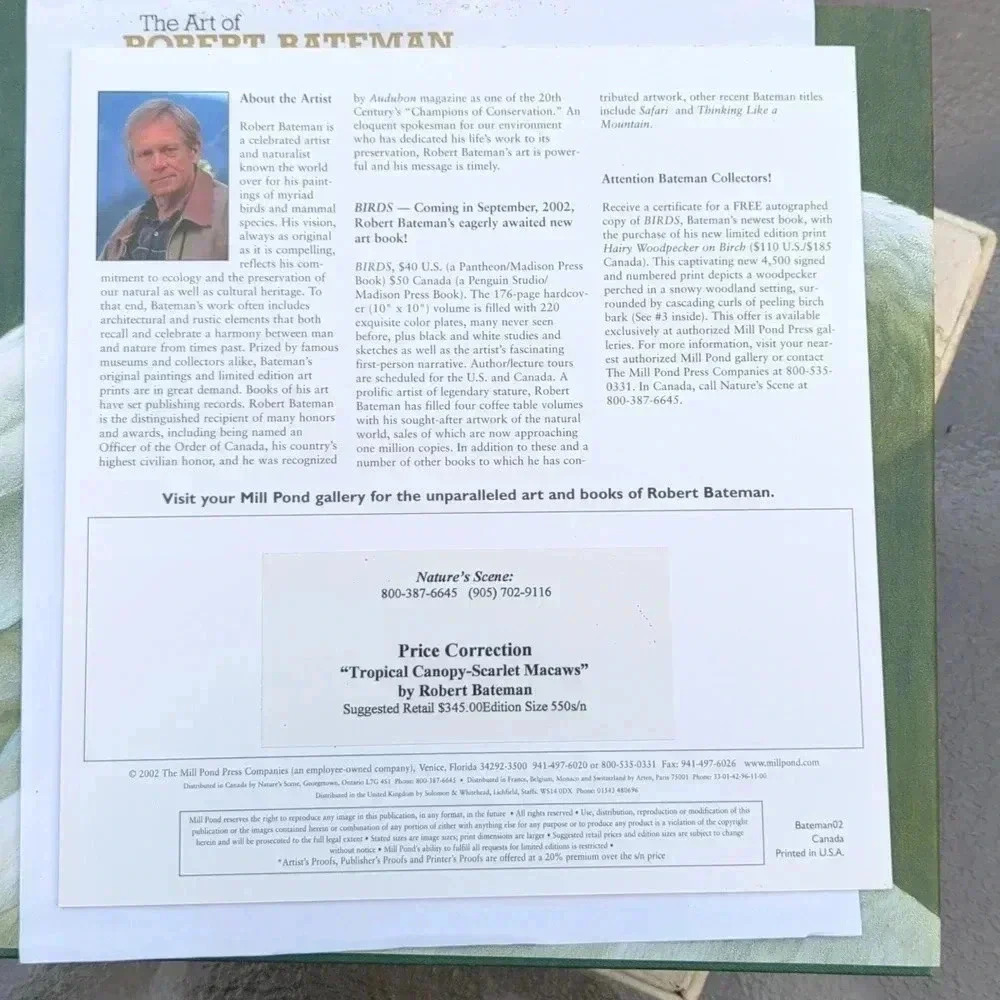 Signed Robert Bateman  Book - Picture 6 of 11